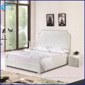 High Quality Simple Elegant White PU Bed